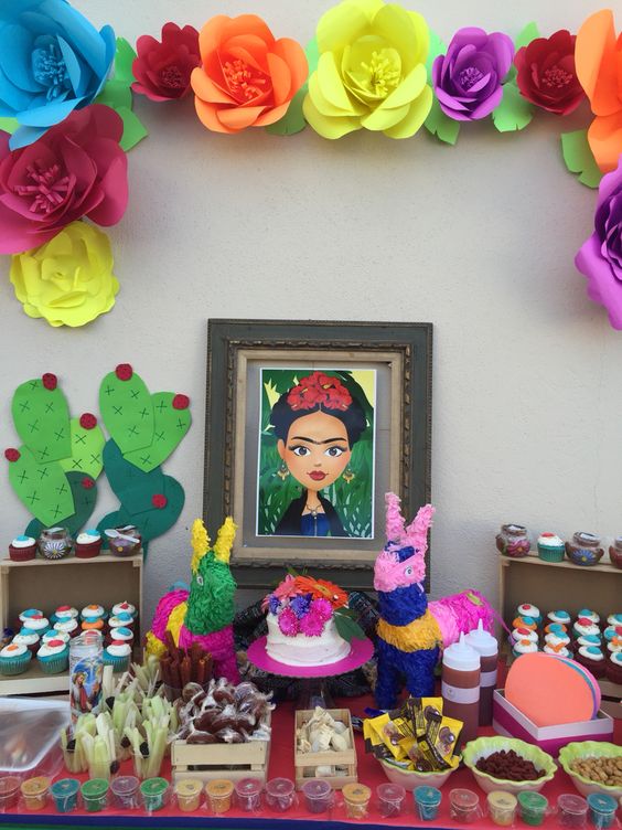 Decoração de Festa inspirada em Frida Kahlo