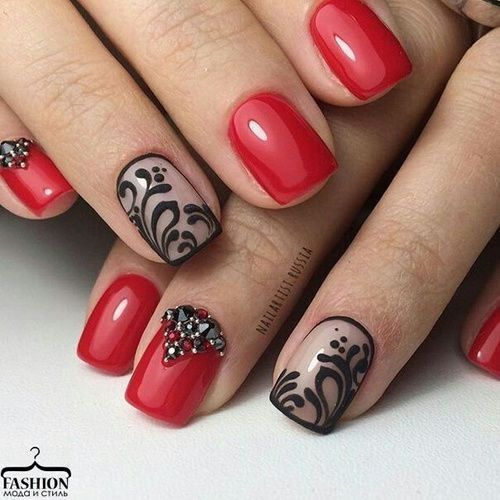 Unhas decoradas vermelhas: Fotos e Passo a passo