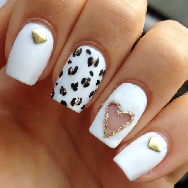 Unhas Decoradas com Coração Fotos: Passo a passo