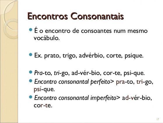 Palavras com Encontro Consonantal