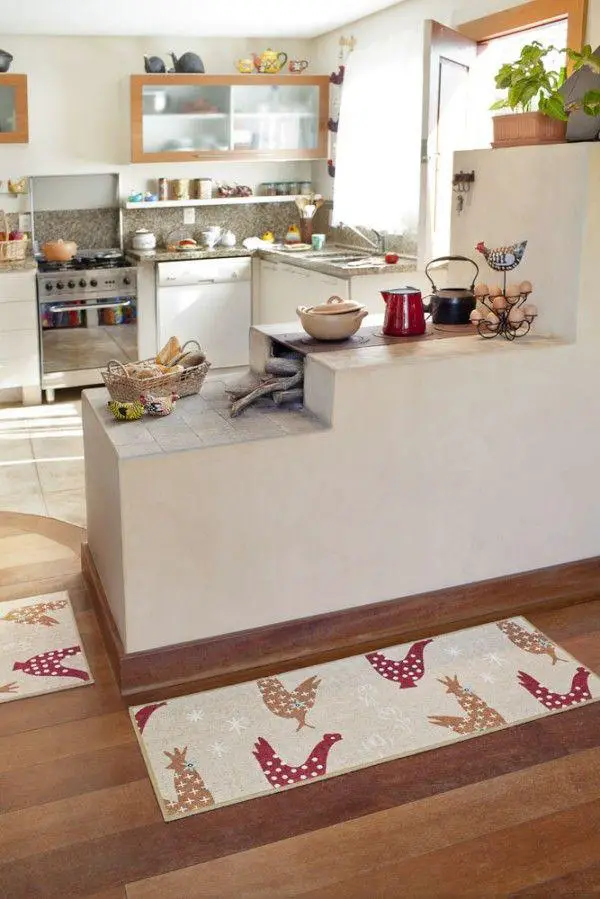 Cozinhas com fogão a lenha - Fotos