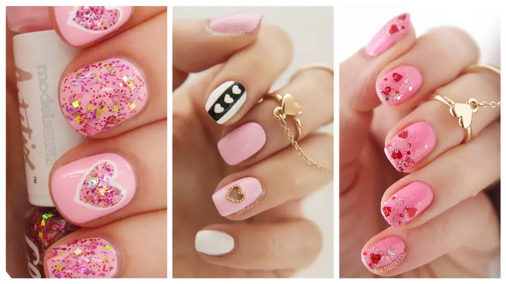 Unhas Decoradas com Coração Fotos: Passo a passo