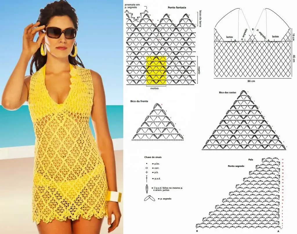Crochet Beach Outfits: Step-by-Step Graphics