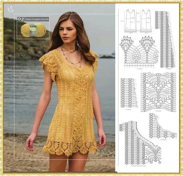 Crochet Beach Outfits: Step-by-Step Graphics